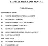 Clinical Programs Manual